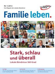 Magazin „Familie leben - Lokale Bündnisse für Familie