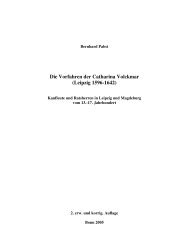 Die Vorfahren der Catharina Volckmar (Leipzig 1596-1642)