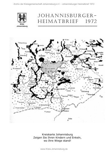 Johannisburger Heimatbrief 1972 - Familienforschung S c z u k a