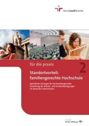 für die praxis Standortvorteil: familiengerechte Hochschule