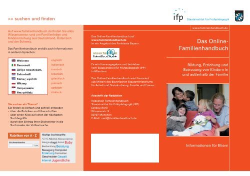 Flyer - Familienhandbuch