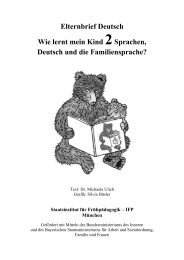 Elternbrief zur Zweisprachigkeit (deutsch) - Familienhandbuch
