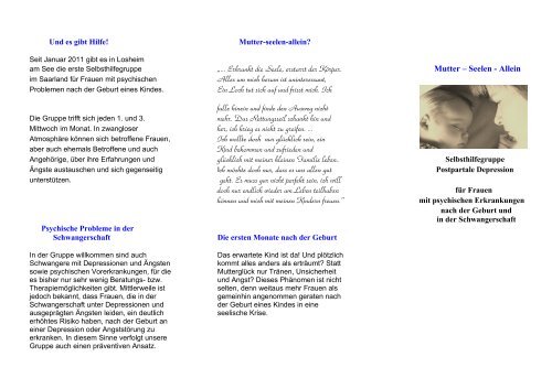 Flyer Selbsthilfegruppe