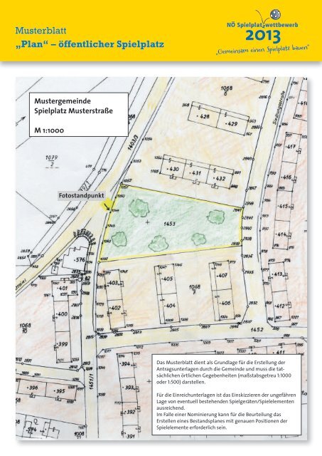 Musterblatt „Plan“ – öffentlicher Spielplatz - Familienpass