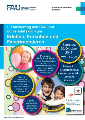 Erleben, Forschen und Experimentieren - Familienservice - Friedrich ...