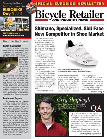 Greg Shapleigh - Bicycle Retailer and Industry News