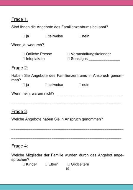 Veranstaltungskalender Familienzentrum Rheine Eschendorf