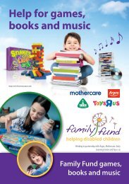 Help for games, books and music - Family Fund