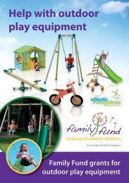 Help with outdoor play equipment - Family Fund