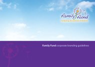 Family Fund | Logo Family Fund corporate branding guidelines