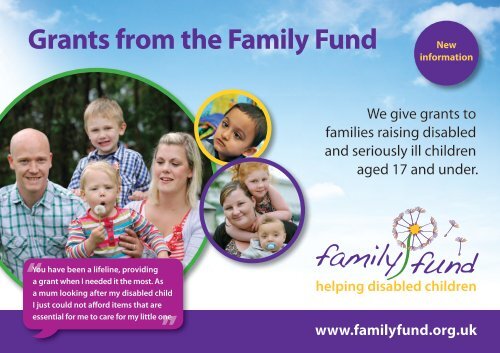 Grant Application Brochure - pdf file - Family Fund