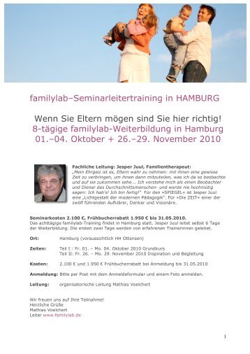 8-tägige familylab-Weiterbildung in