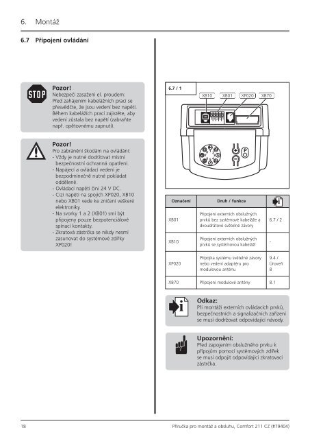 Návod k montáži CarTeck 211-CZ (pdf)