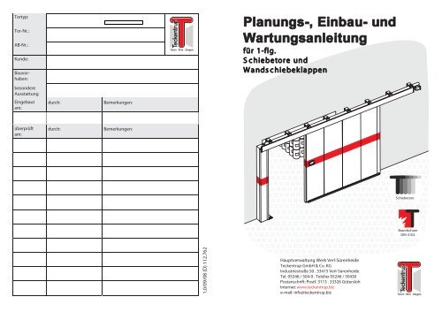 Einbauanleitung (pdf) - Teckentrup