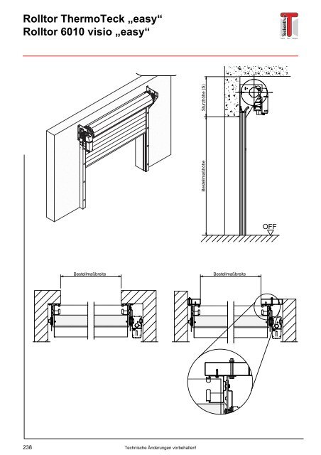 Rolltor ThermoTeck „easy“ Rolltor 6010 visio „easy“