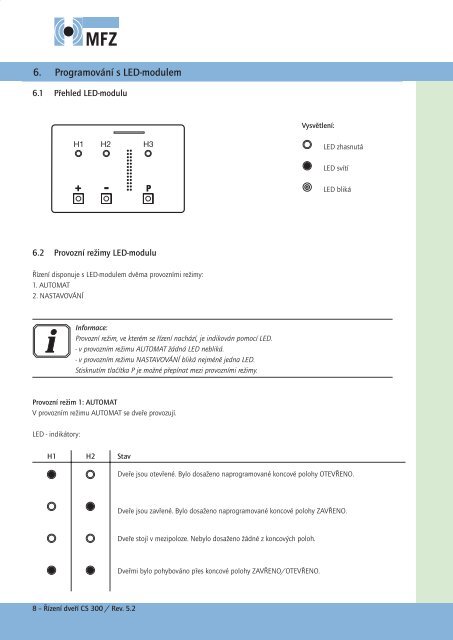 Řídící jednotka CS 300-Rev05-2-CZ (pdf)