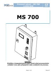 Řídící jednotka MS 700-CZ (pdf)