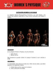 Reglamento Women's Physique