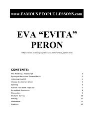 EVA “EVITA” PERON - Famous People Lessons.com