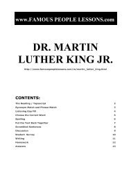 DR. MARTIN LUTHER KING JR. - Famous People Lessons.com