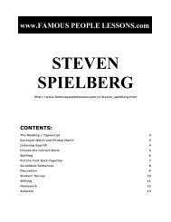 STEVEN SPIELBERG - Famous People Lessons.com