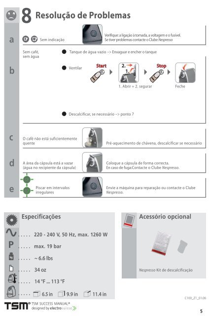 Manual de instruções