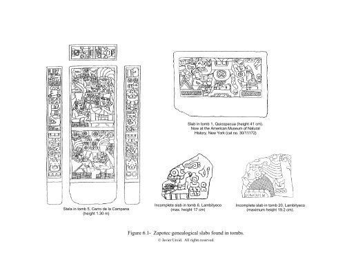 Zapotec Writing: Part V, images 6.1 - Famsi