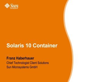 Solaris 10 Container - AS-SYSTEME
