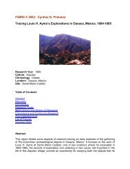 Tracing Louis H. Ayme's Explorations in Oaxaca, México ... - Famsi