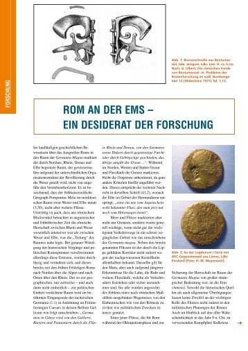 ROM AN DER EMS ? EIN DESIDERAT DER FORSCHUNG