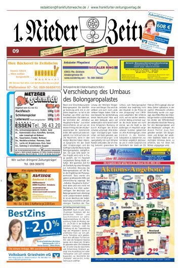 Verschiebung des Umbaus des Bolongaropalastes