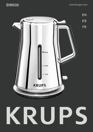 Krups Silver Art BW600E 60 Oz Electric Water Kettle