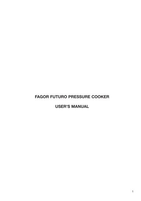 Fagor Futuro 4-Quart Pressure Cooker