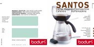 Bodum Santos Electric Vacuum Coffee Maker Model 3000