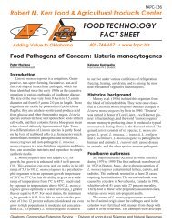 Food Pathogens of Concern: Listeria monocytogenes