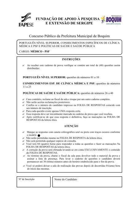 401-Médico PSF - Fapese