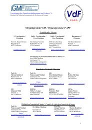 Organigramme FAPF - Vereinigung der Französischlehrerinnen und ...