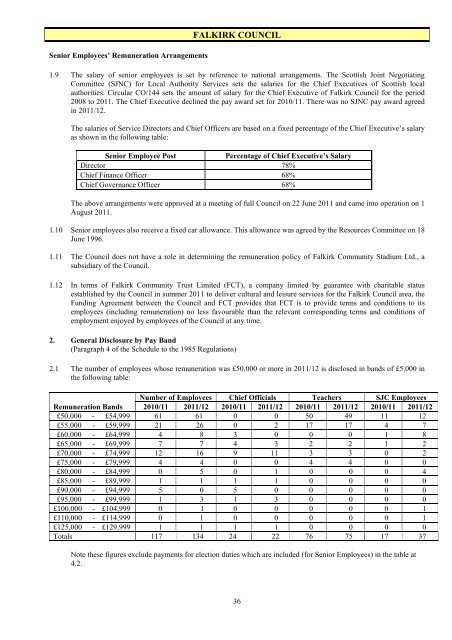 2011/2012 audited annual accounts - Falkirk Council