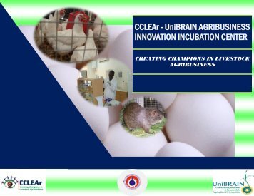 CCLEAr - UniBRAIN AGRIBUSINESS INNOVATION ... - FARA