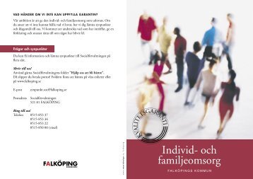 Individ- och familjeomsorg - Falköpings kommun