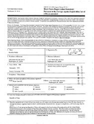 Short Form Registration Statement Pursuant to the Foreign ... - FARA