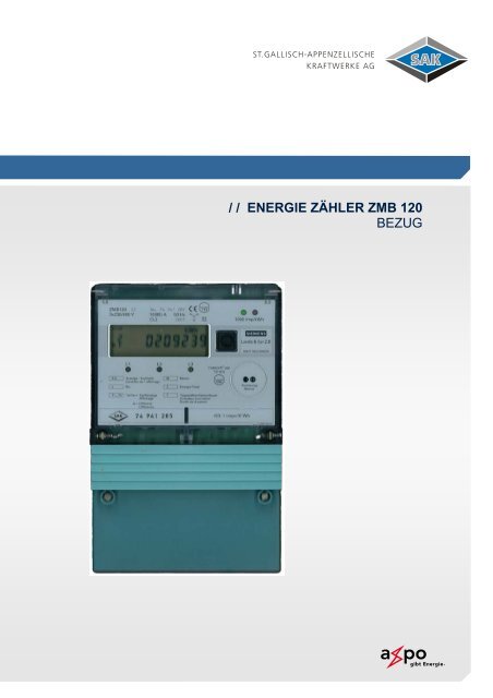 Energie Zähler ZMB 120 - SAK