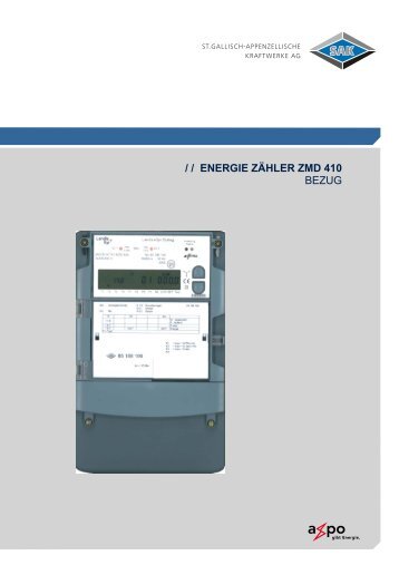 Energie Zähler ZMD 410 - SAK