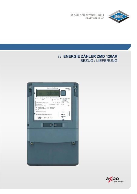 Energie Zähler ZMD 120 - SAK