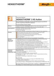 HENSOTHERM® 3 KS Außen - Farben Klein GmbH