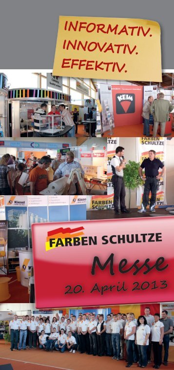 Messe-Flyer - Farben Schultze
