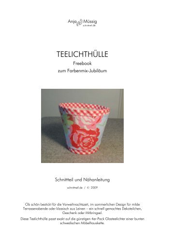 TEELICHTHÜLLE - Farbenmix