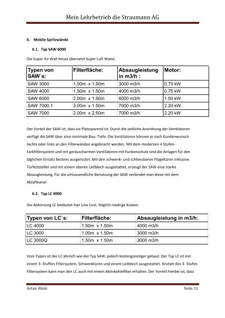 Mein Lehrbetrieb die Straumann AG - Straumann AG Lufttechnik + ...