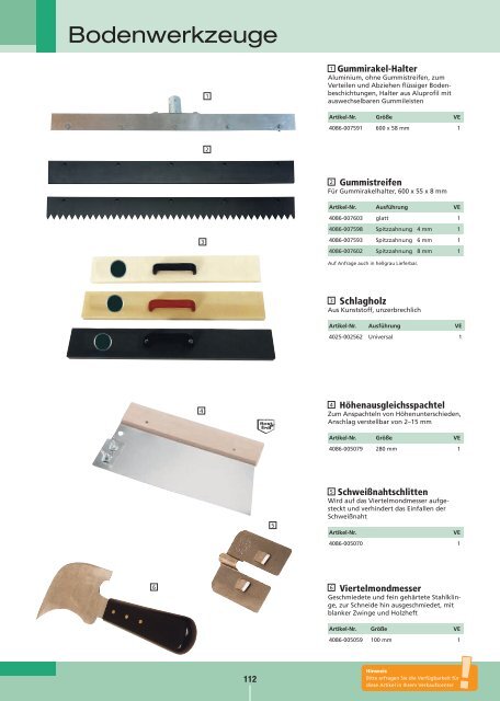 Bodenlegerwerkzeuge [PDF - 2166kb] - Farbtex