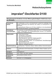 Technische Informationen impralan Deckfarbe D100 - Farbtex
